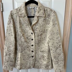 J. Jill Womans jacket, size S, Floral Print